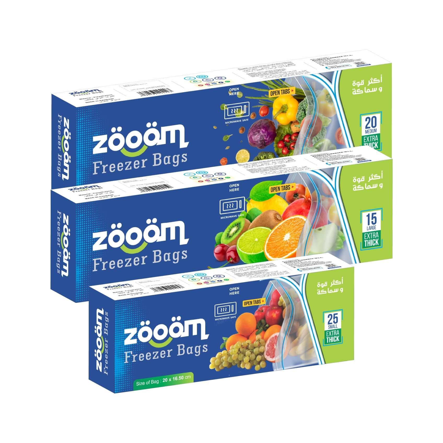 Zooom Freezer Bags