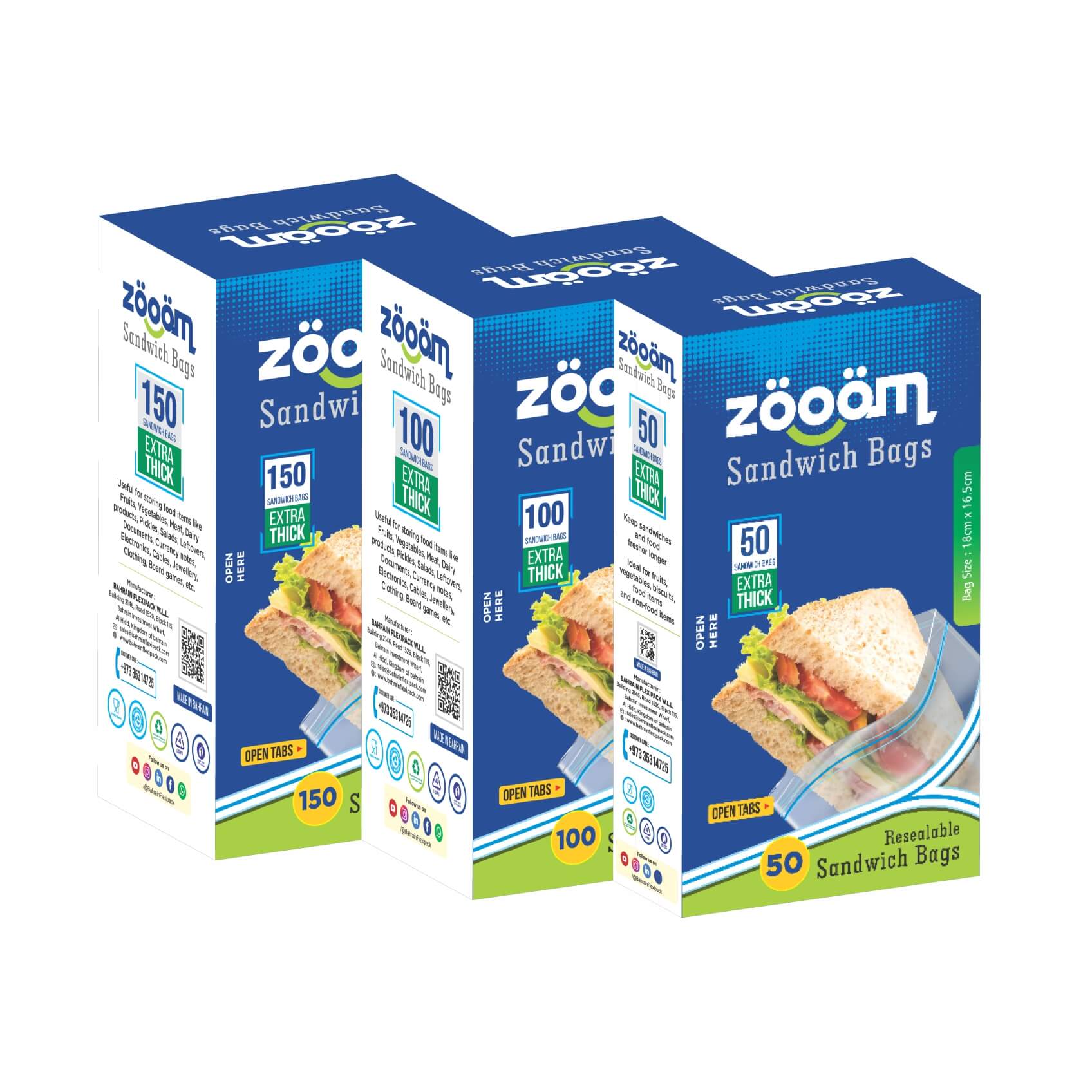 Zooom Sandwich Bags